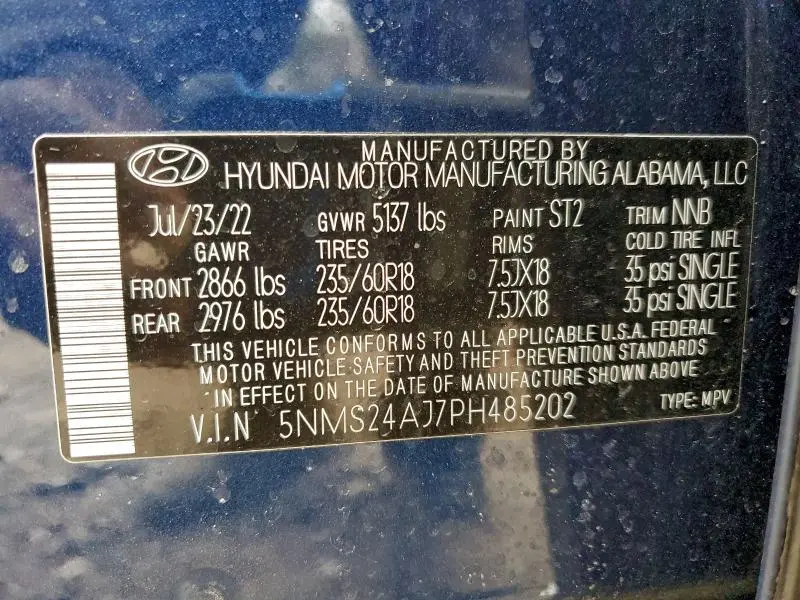 2023 HYUNDAI SANTA FE SEL  