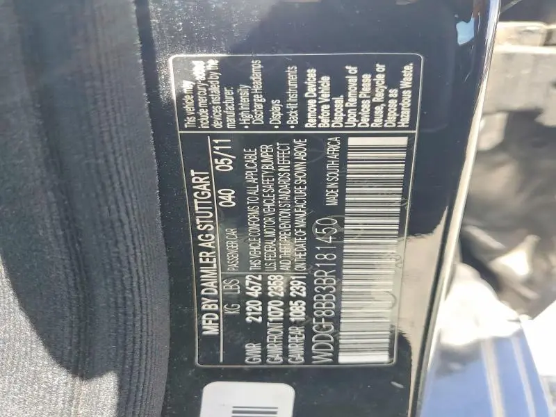 2011 MERCEDES-BENZ C 300 4MATIC  