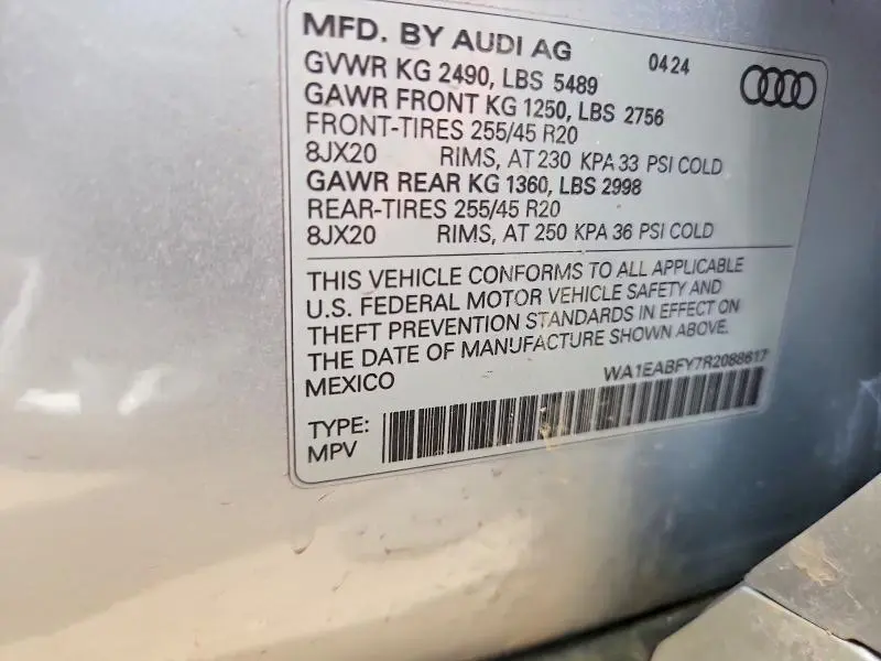 2024 AUDI Q5 PREMIUM PLUS 45  