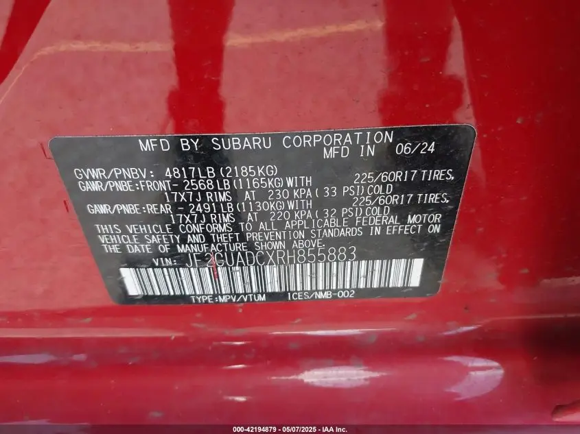 2024 SUBARU CROSSTREK PREMIUM