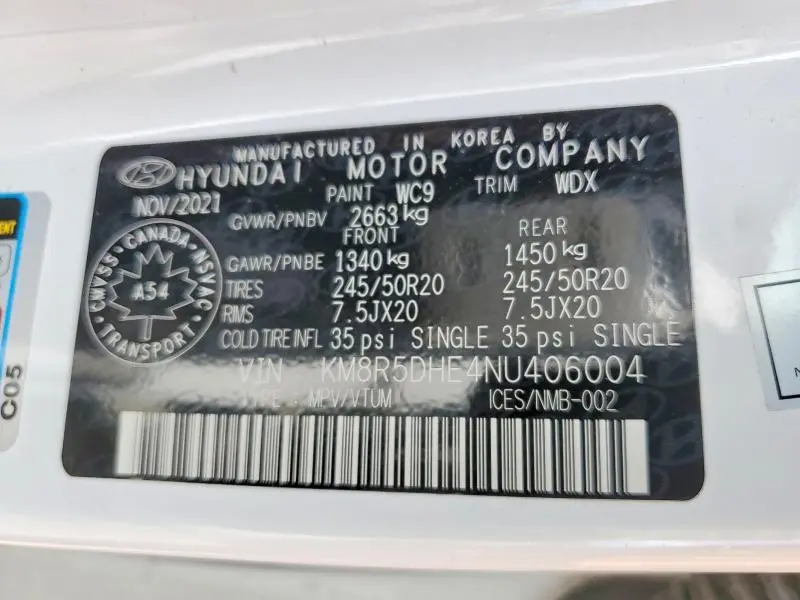2022 HYUNDAI PALISADE   