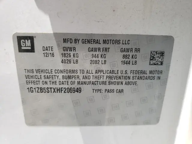 2017 CHEVROLET MALIBU LS  