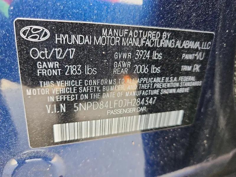 2018 HYUNDAI ELANTRA VALUE EDITION  