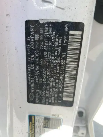 2020 HYUNDAI PALISADE LIMITED  