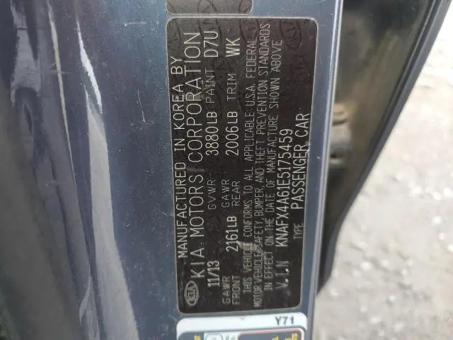 2014 KIA FORTE LX  