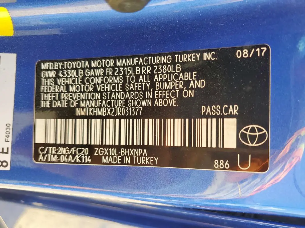 2018 TOYOTA C-HR XLE  