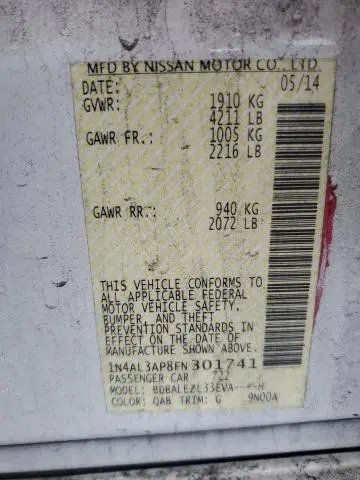 2015 NISSAN ALTIMA 2.5
