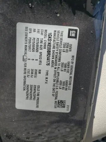 2011 GMC YUKON XL C1500 SLT  