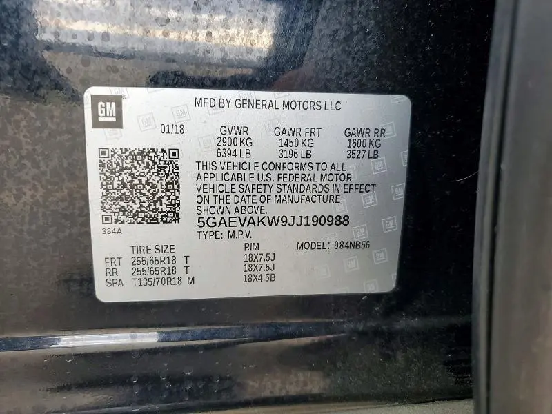 2018 BUICK ENCLAVE ESSENCE  