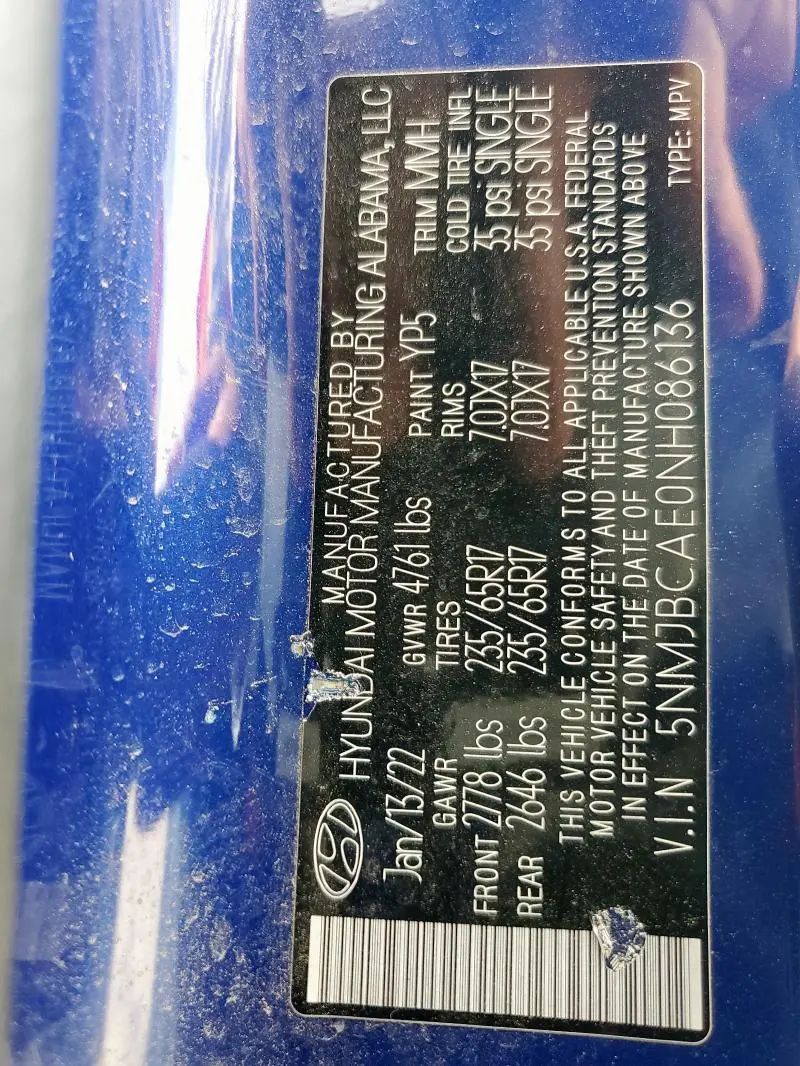 2022 HYUNDAI TUCSON SEL  