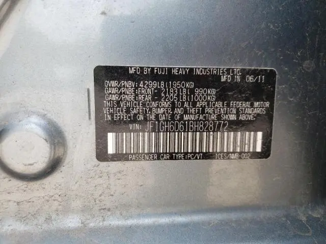 2011 SUBARU IMPREZA OUTBACK SPORT  