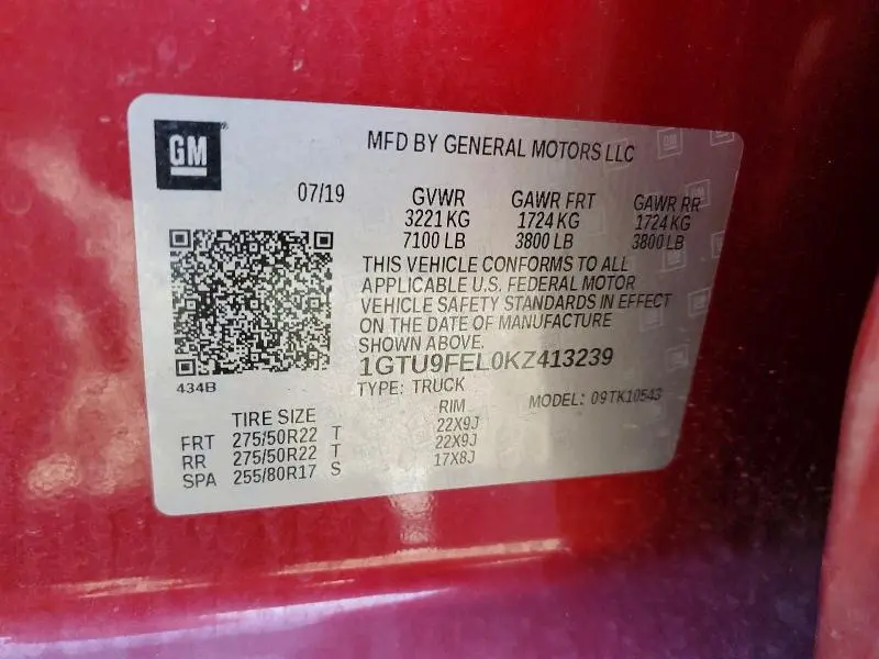 2019 GMC SIERRA K1500 DENALI  