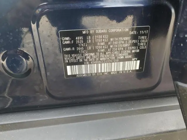 2018 SUBARU OUTBACK 2.5I PREMIUM