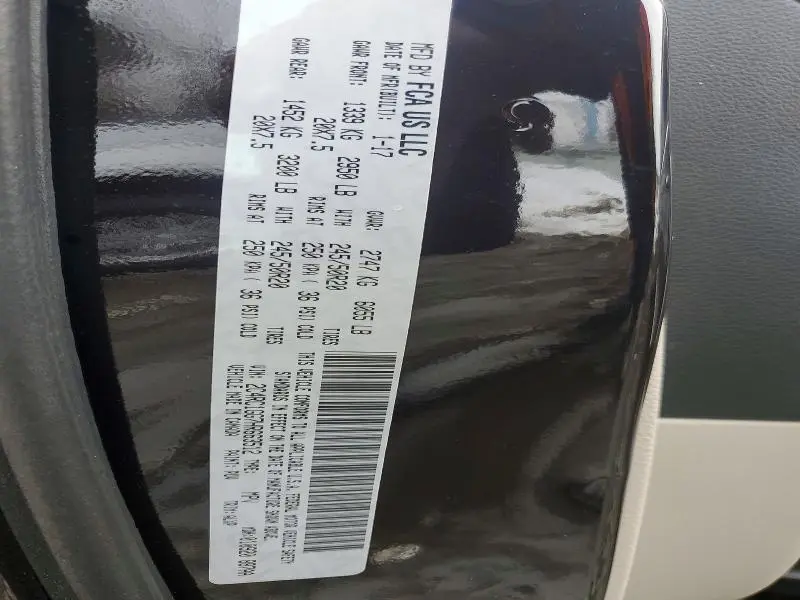 2017 CHRYSLER PACIFICA LIMITED  