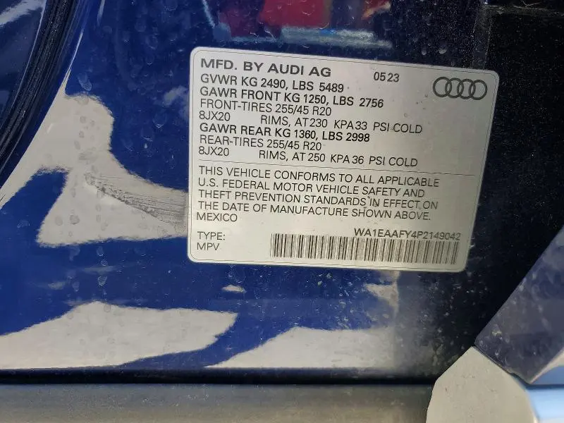 2023 AUDI Q5 PREMIUM PLUS 45  