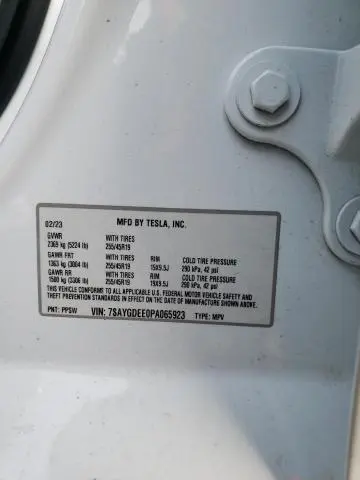 2023 TESLA MODEL Y 
