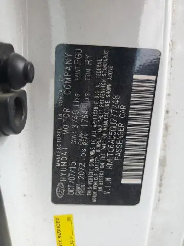 2016 HYUNDAI VELOSTER