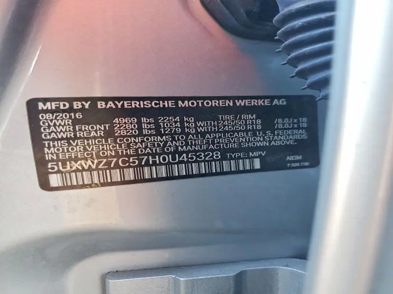 2017 BMW X3 SDRIVE28I  