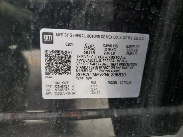 2022 GMC TERRAIN SLE  