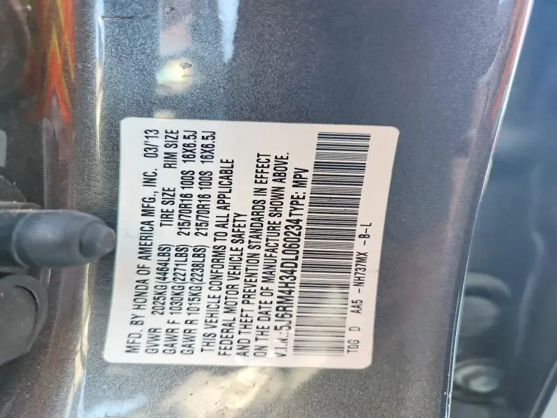 2013 HONDA CR-V LX  