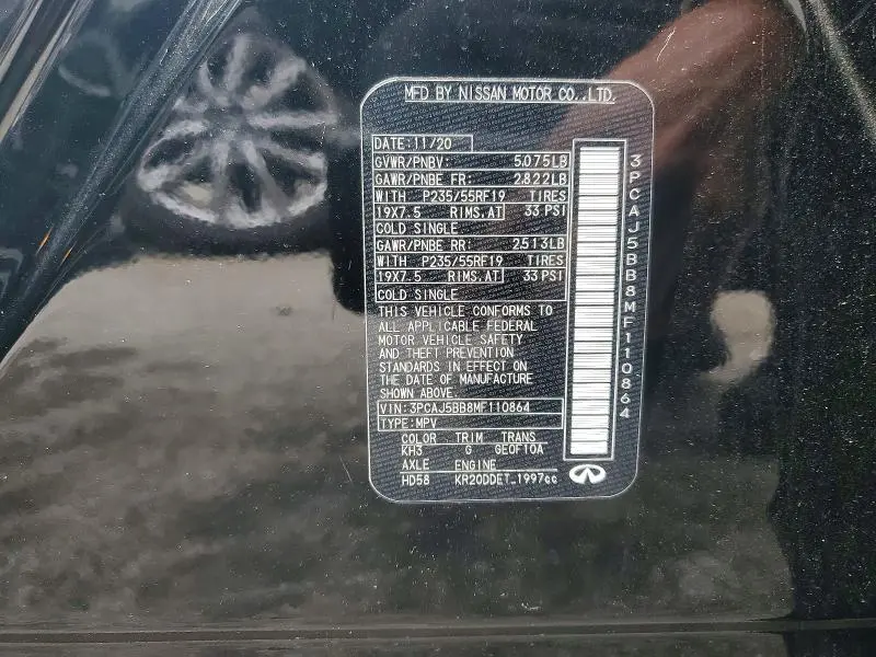 2021 INFINITI QX50 LUXE  