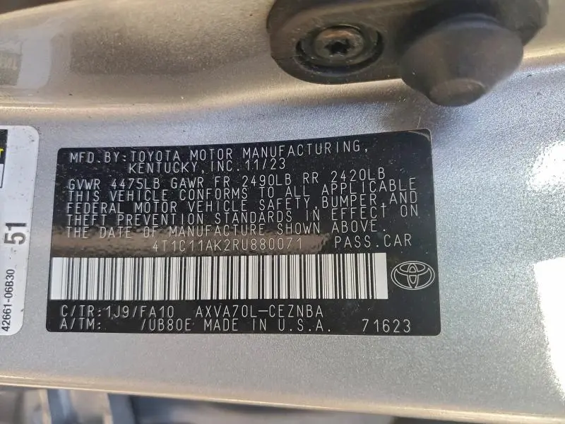 2024 TOYOTA CAMRY LE  