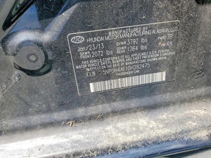 2013 HYUNDAI ELANTRA GLS  