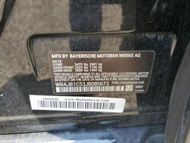 2018 BMW 530XE   