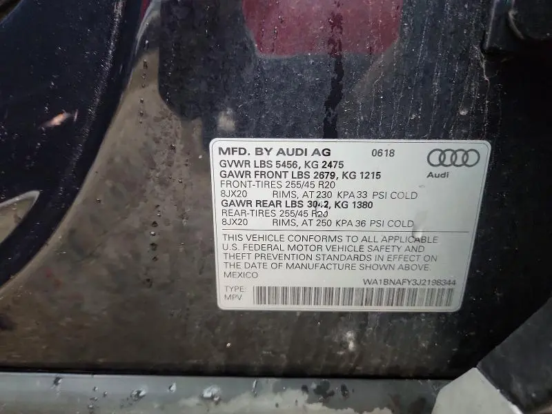 2018 AUDI Q5 PREMIUM PLUS  