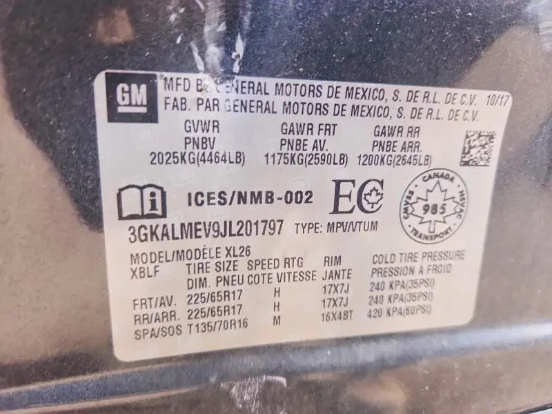 2018 GMC TERRAIN SLE  