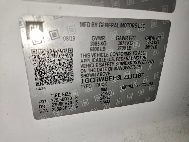 2020 CHEVROLET SILVERADO C1500 CUSTOM  