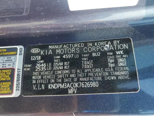 2019 KIA SPORTAGE LX  