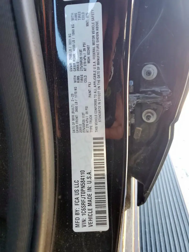 2023 RAM 1500 LARAMIE  