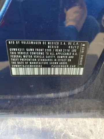 2012 VOLKSWAGEN JETTA SE  