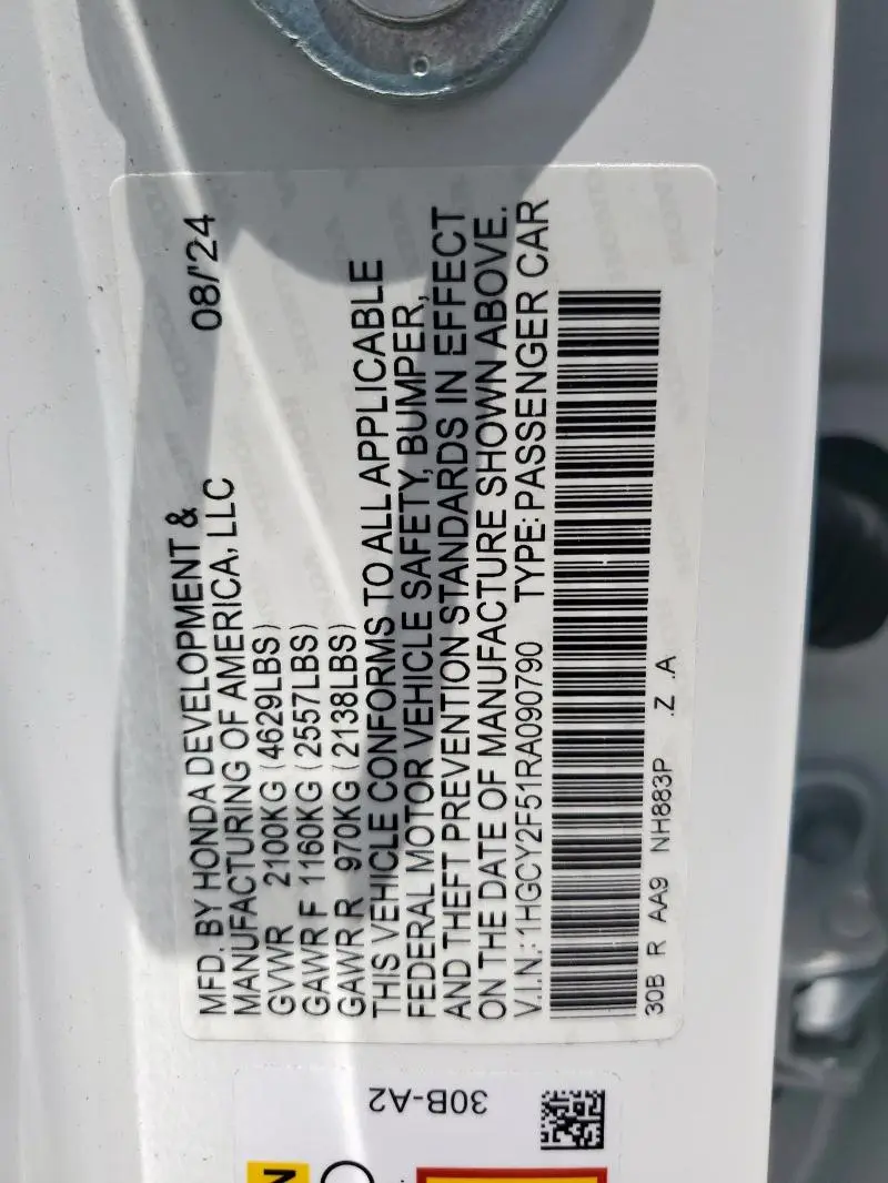 2024 HONDA ACCORD HYBRID SPORT  