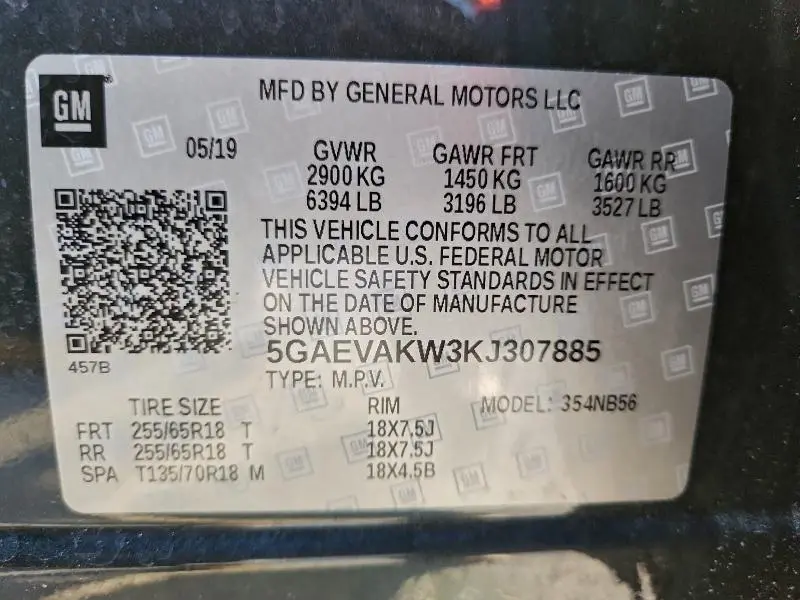 2019 BUICK ENCLAVE ESSENCE  