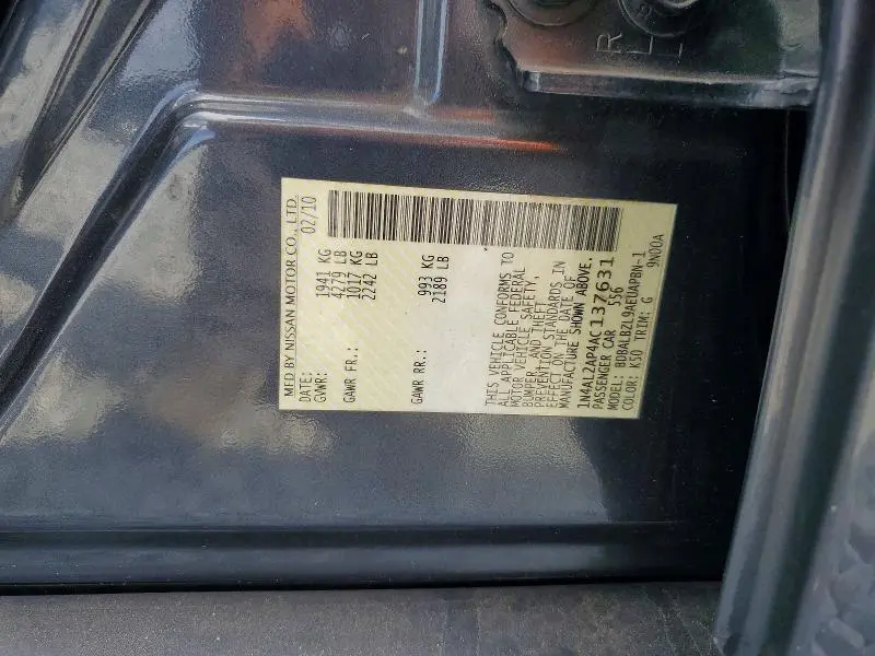 2010 NISSAN ALTIMA 2.5  