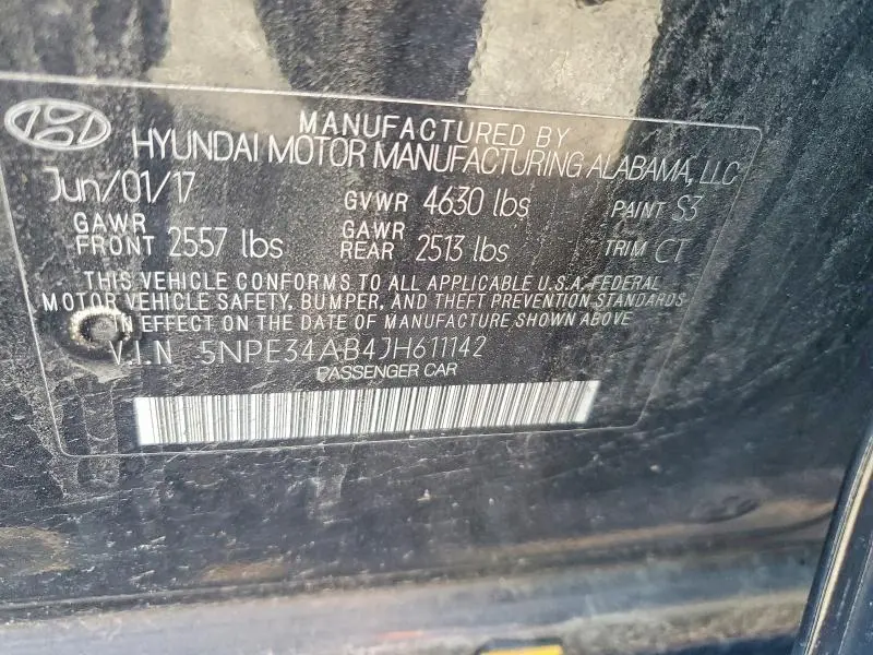 2018 HYUNDAI SONATA LIMITED 2.0T  
