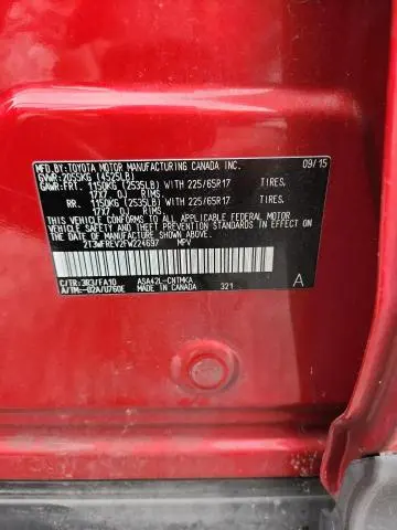 2015 TOYOTA RAV4   