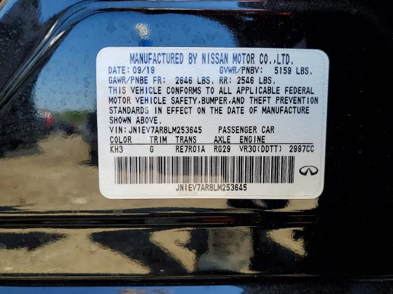 2020 INFINITI Q50   