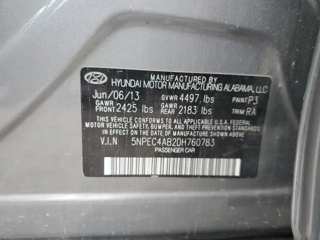 2013 HYUNDAI SONATA SE