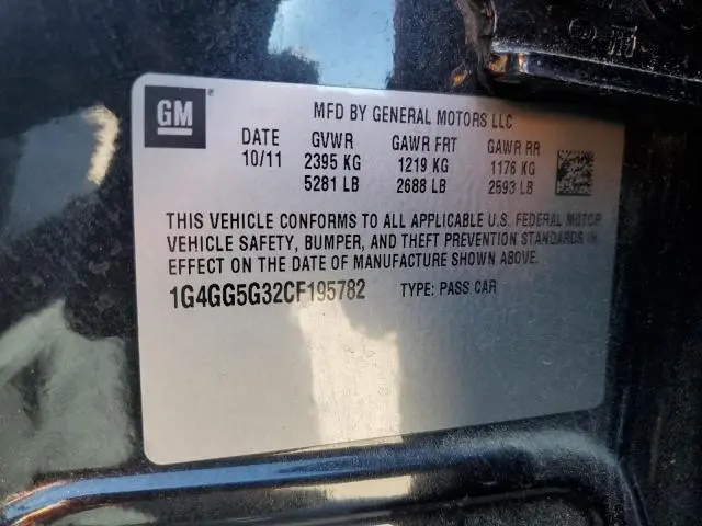 2012 BUICK LACROSSE PREMIUM  