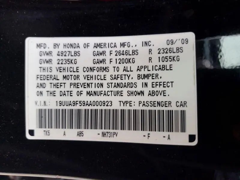 2010 ACURA TL   