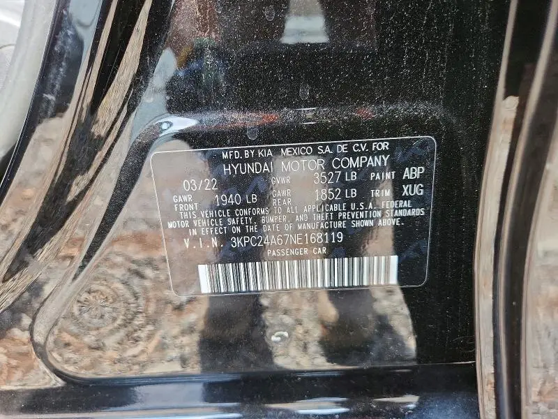 2022 HYUNDAI ACCENT SE  