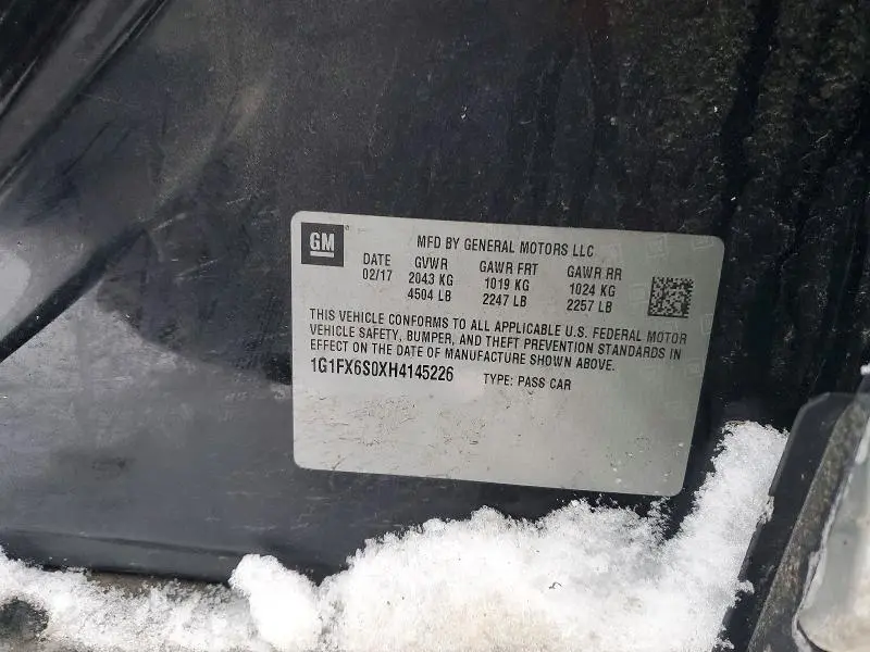 2017 CHEVROLET BOLT EV PREMIER  