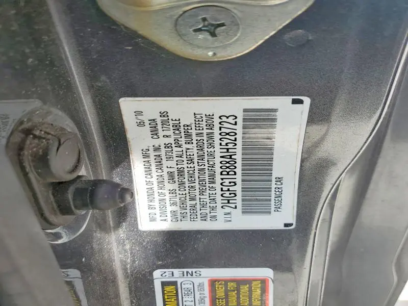 2010 HONDA CIVIC EX  