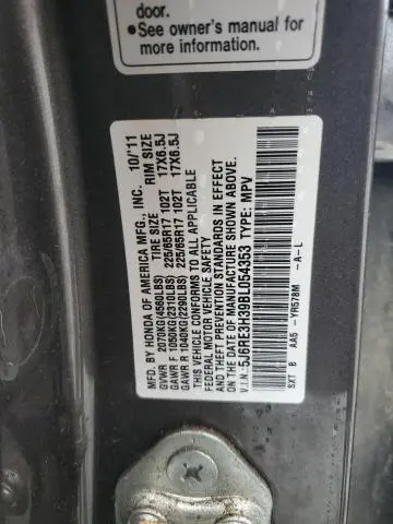 2011 HONDA CR-V LX  