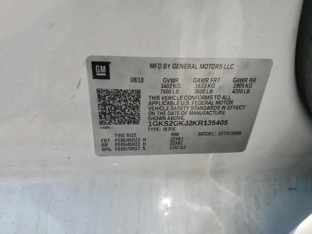 2019 GMC YUKON XL K1500 SLT  