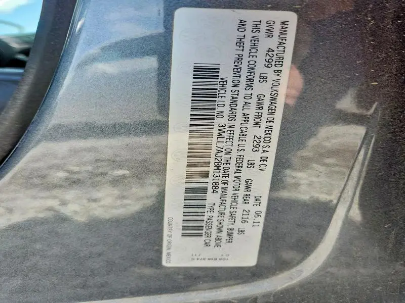 2011 VOLKSWAGEN JETTA TDI  