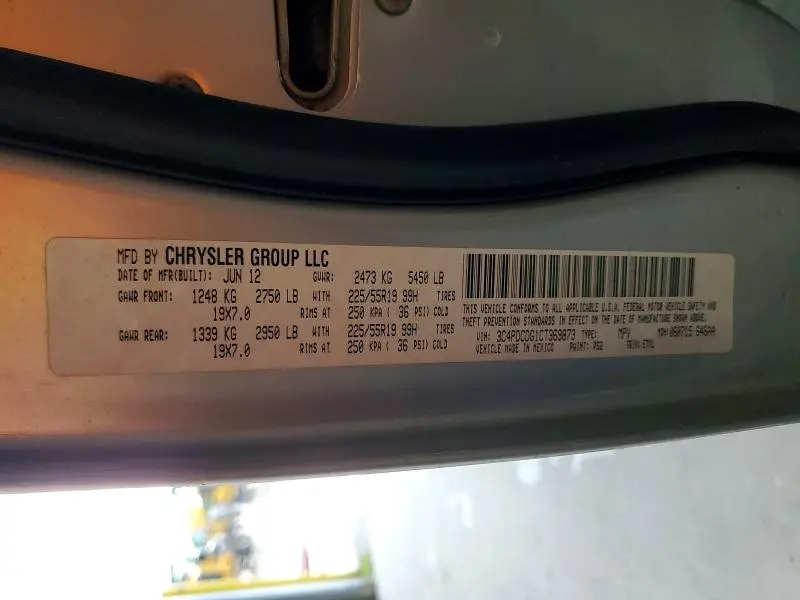 2012 DODGE JOURNEY CREW  